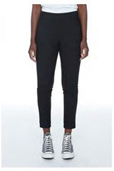 straight leg black pullover pant 