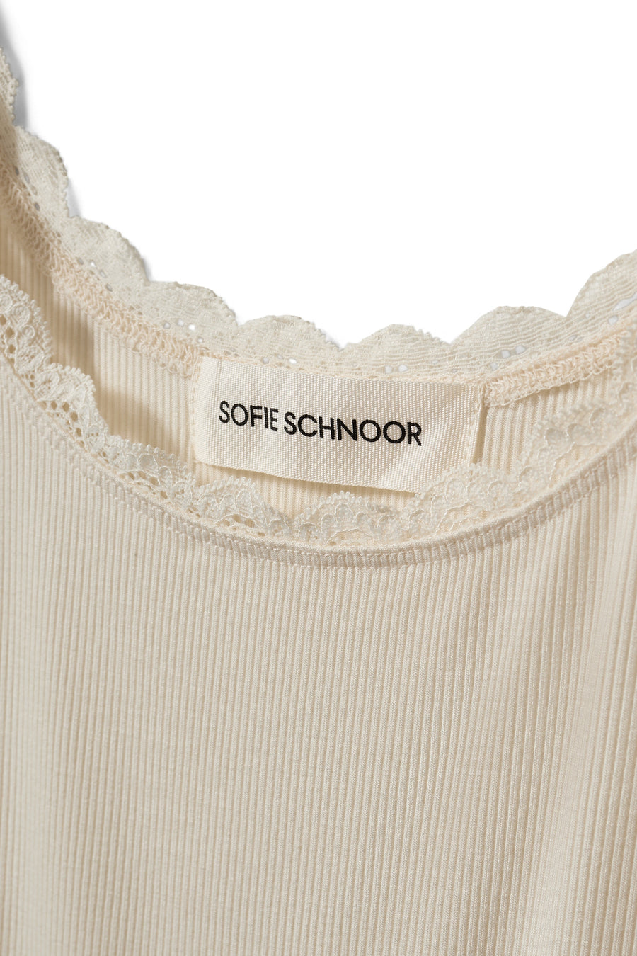 white tank top with lace trim 