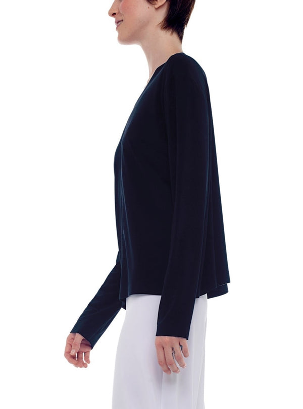 Norma Kamali Long Sleeve Crew