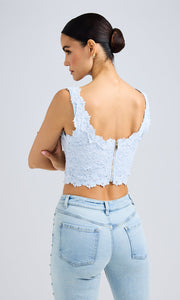 Generation Love Bronwyn Cropped Sequin Lace Top