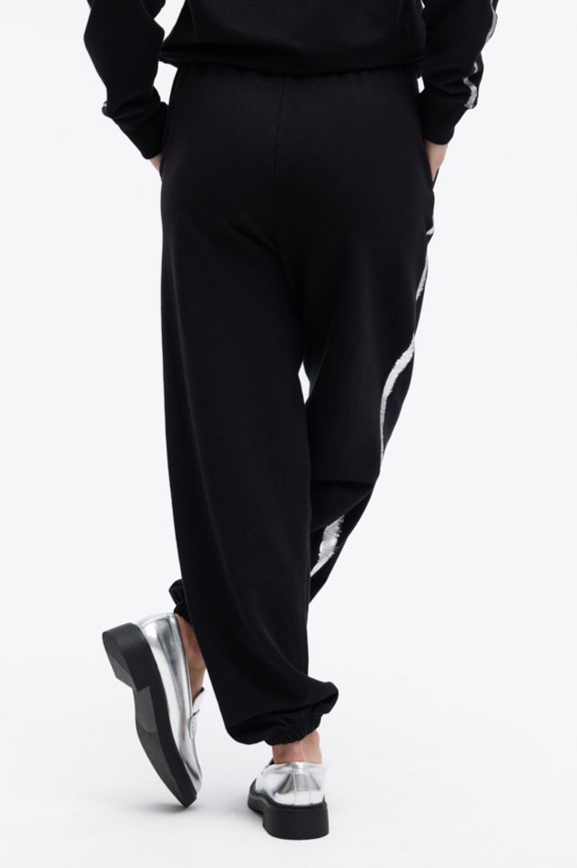 Chrldr Chanel Metallic Tipped Sweatpants - Size XS Available