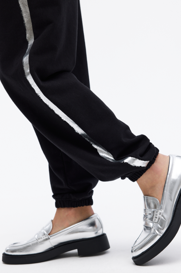 Chrldr Chanel Metallic Tipped Sweatpants - Size XS Available