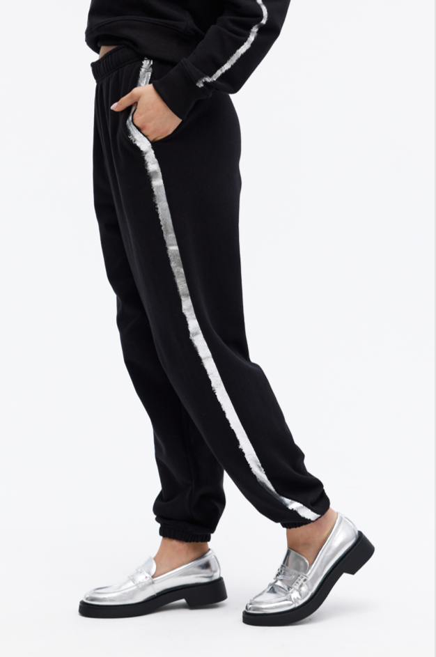 Chrldr Chanel Metallic Tipped Sweatpants - Size XS Available