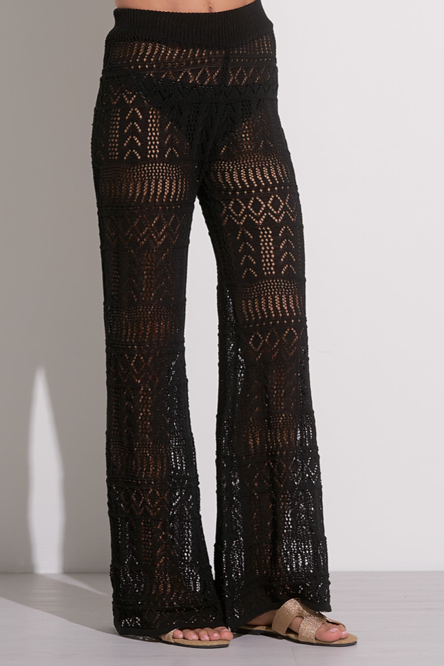 Elan Lace Crochet Pull On Pant