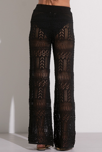 Elan Lace Crochet Pull On Pant