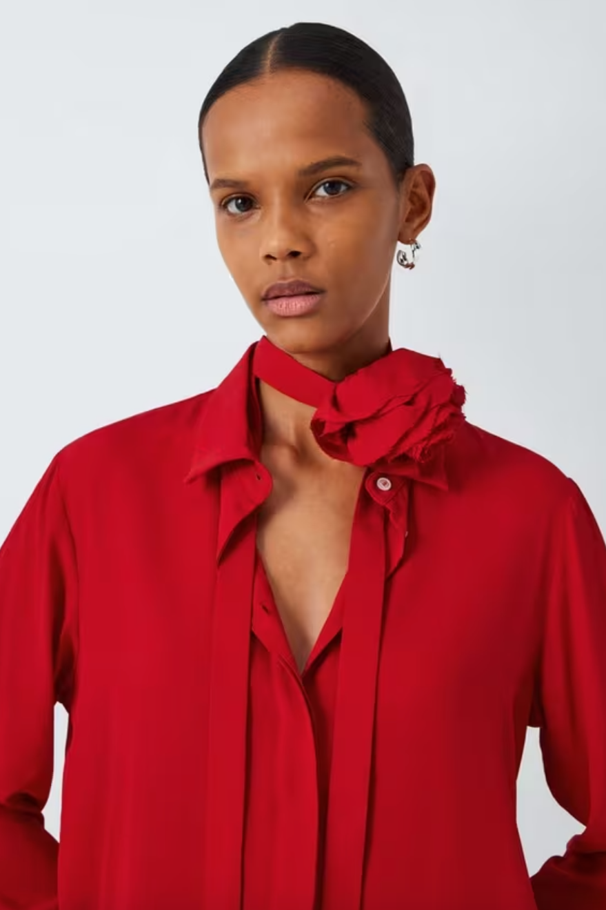 Marella Detached Rosette Silk Blend Blouse - Size 4 Available