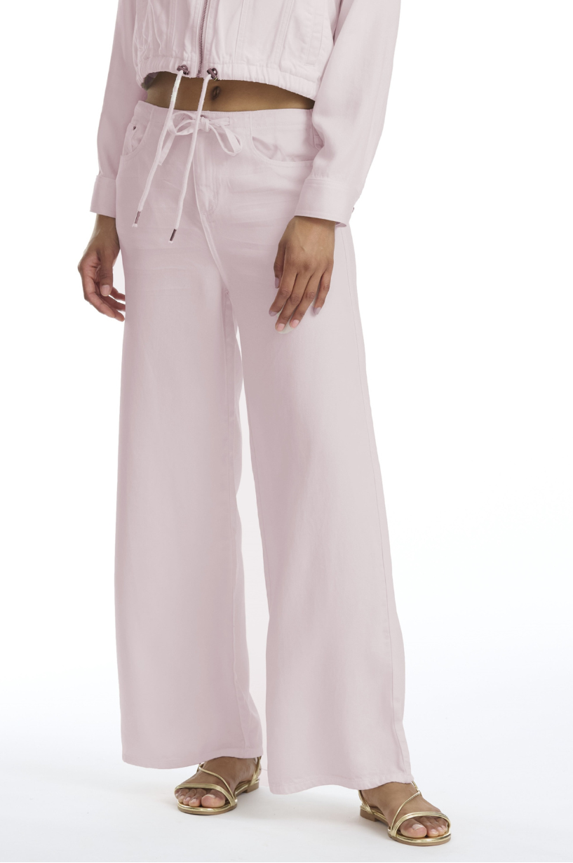 Splendid Lounge Denim Crop Pant in Rose Petal