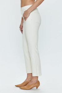 Pistola Lennon High Rise Crop Boot Pant in Sand Stone - Size 25 Available