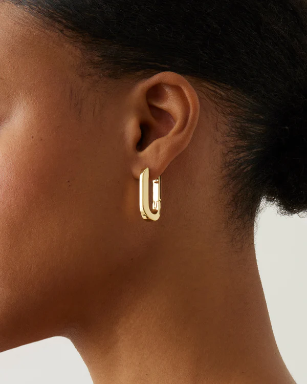 Jenny Bird U-Link Earrings in Gold