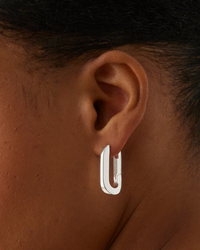Jenny Bird U-Link Earrings in Silver