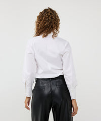 Esqualo Crystal Tipped Collar Poplin Shirt