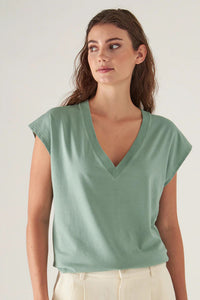 Patrick Assaraf Iconic Sublime V-neck Dolman Tee