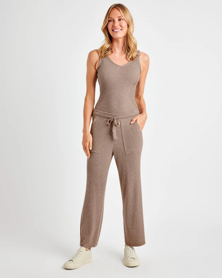 Splendid Georgie Rib Pant in Tawny Heather