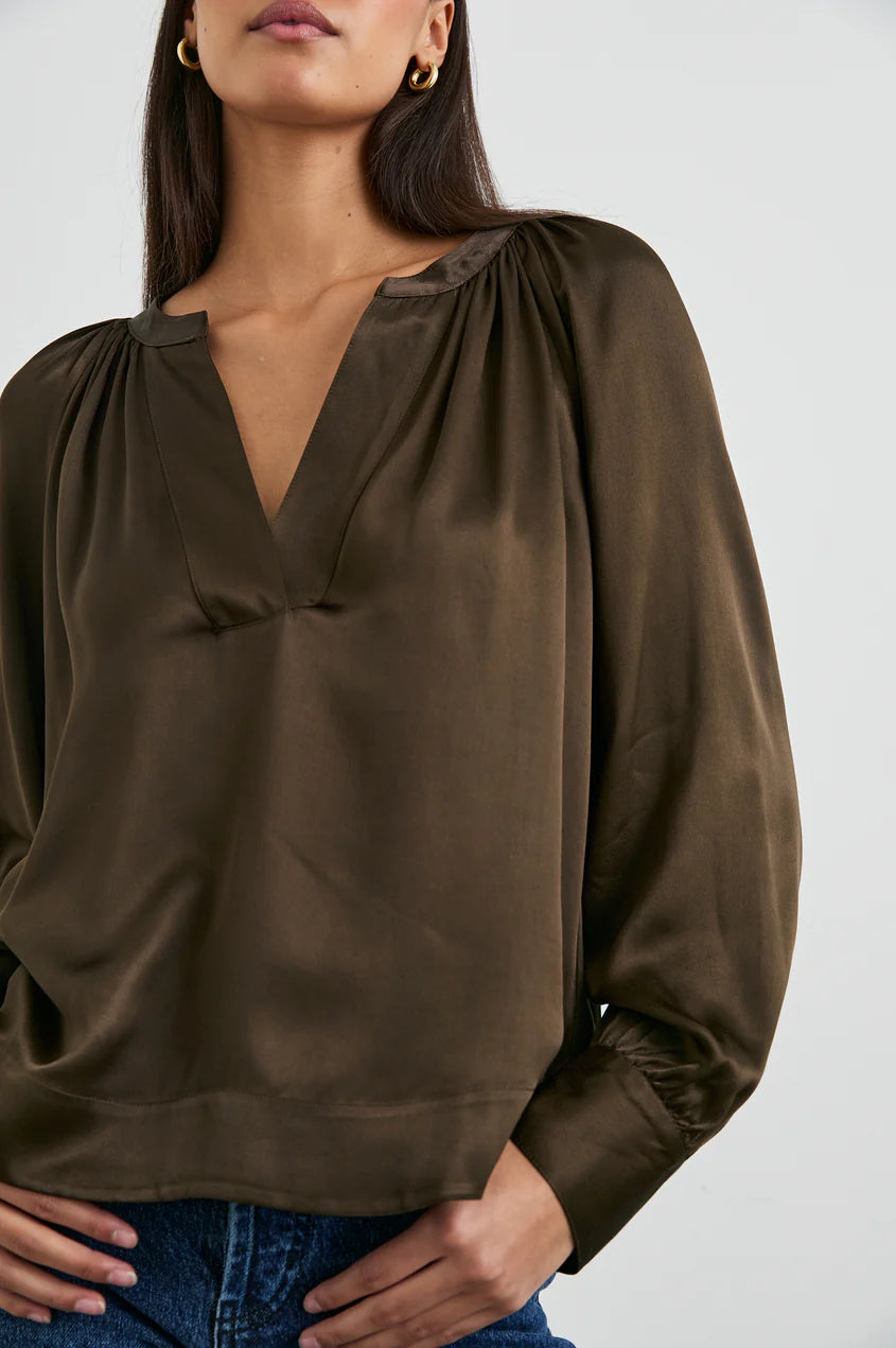 Rails Wynna Blouse in Moss - Size XS Available