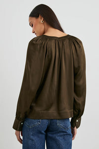 Rails Wynna Blouse in Moss - Size XS Available