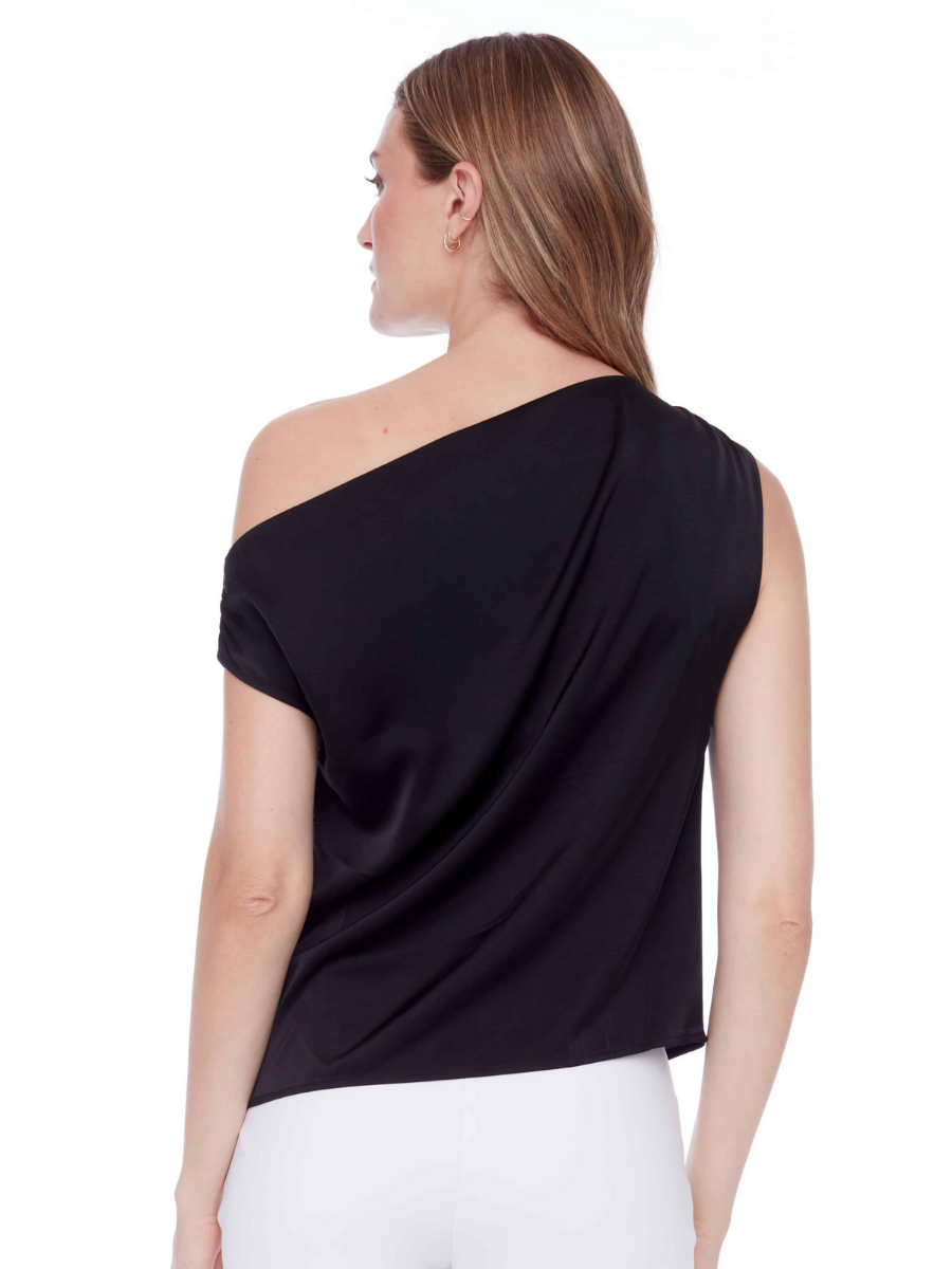 I Love Tyler Madison Lily Off The Shoulder Top in Black