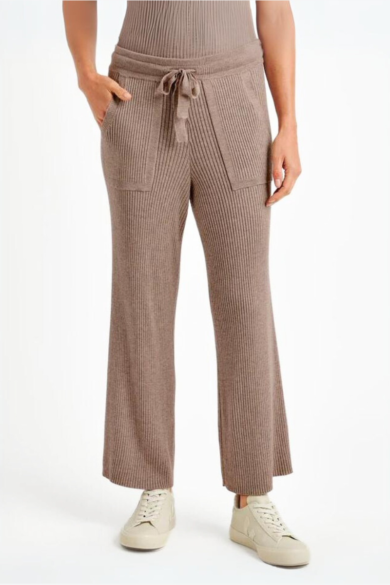 Splendid Georgie Rib Pant in Tawny Heather - Size L Available