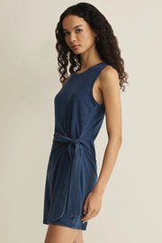 Z Supply Mattie Jersey Denim Mini Dress