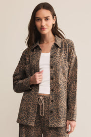 Z Supply All Day Leopard Knit Jacket