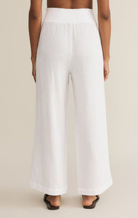 Z Supply Cassidy Gauze Full Length Pant in White