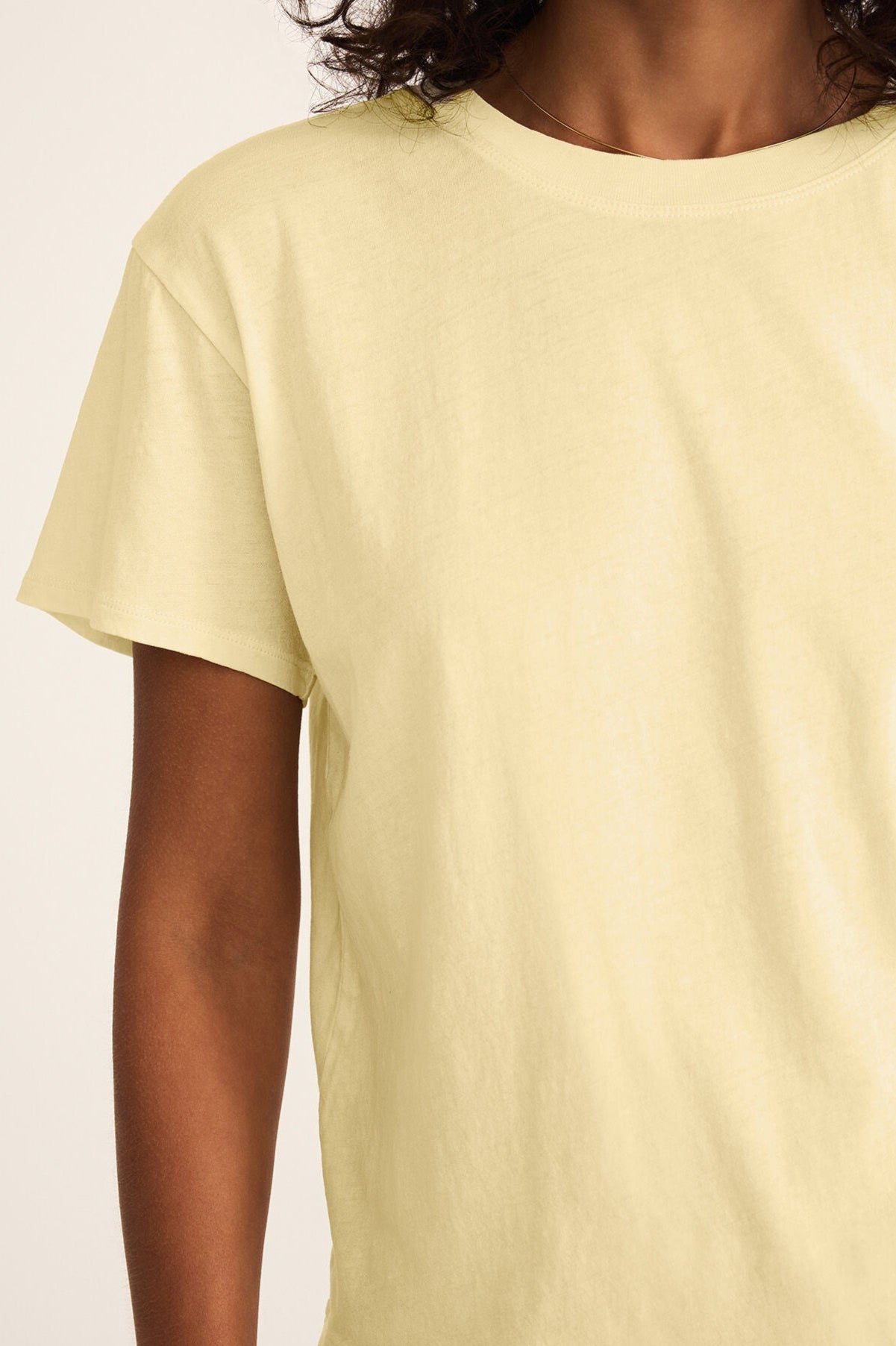 Z Supply Go To Tee in Mellow Yellow