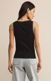 Z Supply Social Slim Fit Tank Top with Whipstitching