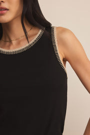 Z Supply Social Slim Fit Tank Top with Whipstitching