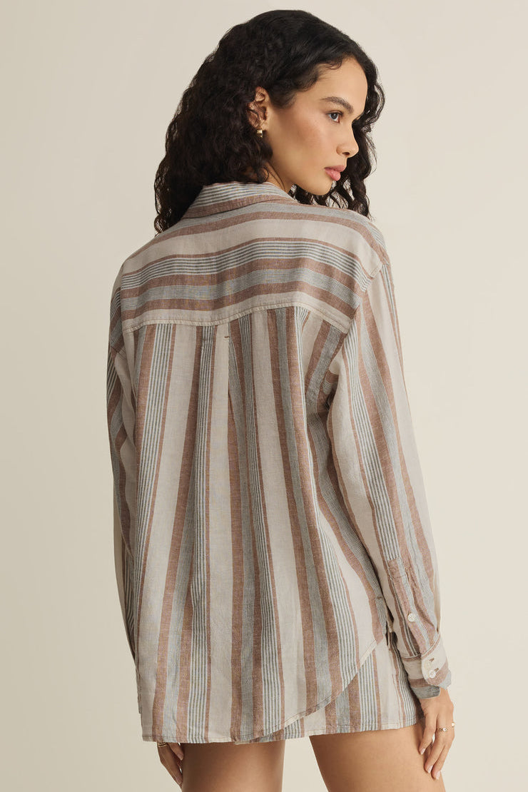 Z Supply Perfect Striped Button Up