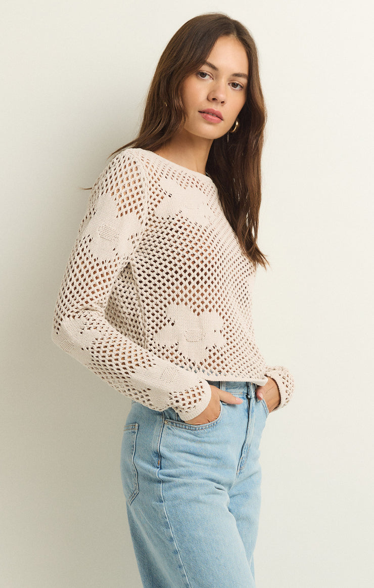 Z Supply Blossom Floral Sweater