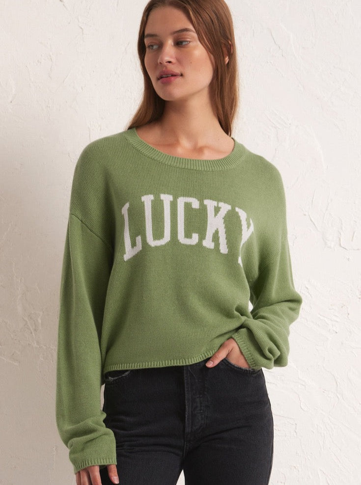 Z Supply Cooper Lucky Sweater - Size L Available – Want Boutique Inc.