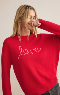 Z Supply Love Notes Boyfriend Sweater