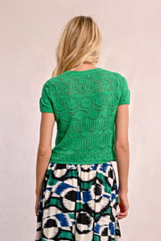 Molly Bracken Short Sleeve Knit Top
