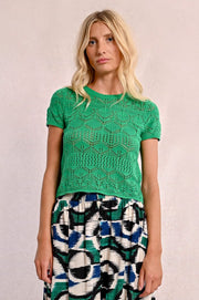 Molly Bracken Short Sleeve Knit Top