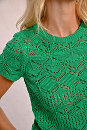 Molly Bracken Short Sleeve Knit Top