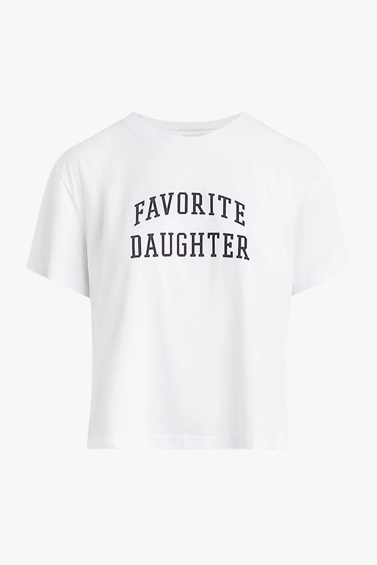 Favorite Daughter Collegiate Tee in White/Navy