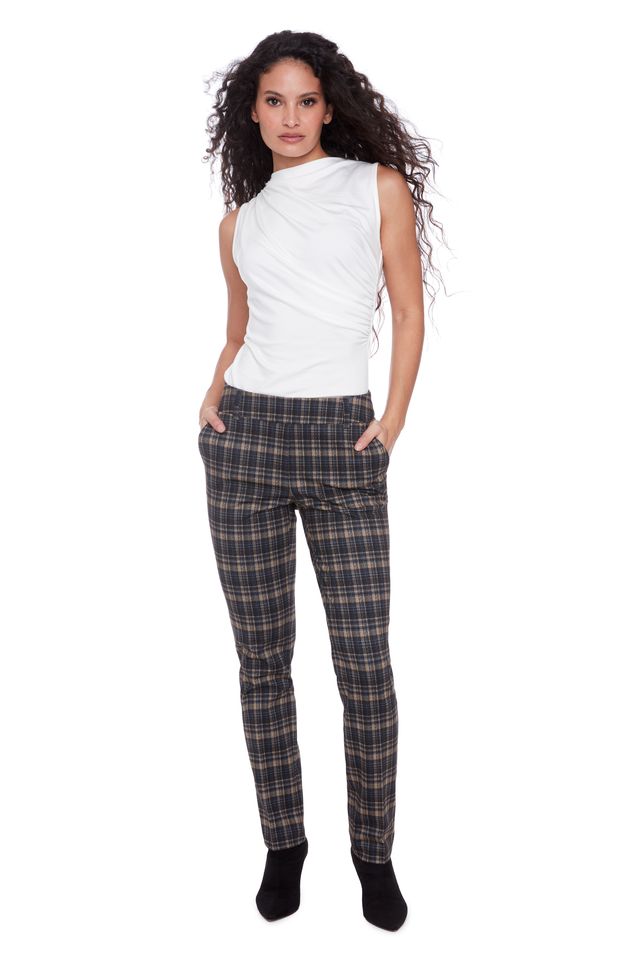 Scottie Plaid Pant by I Love Tyler Madison – Stretch Ponte, Canadian-Made, Capsule-Worthy