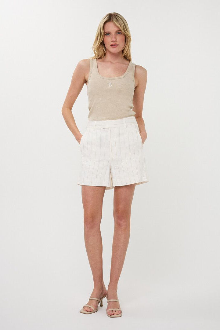 Esqualo Linen Striped Shorts
