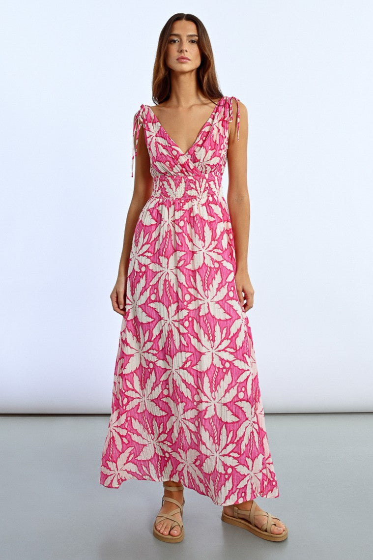 Molly Bracken Cotton Print Maxi Dress