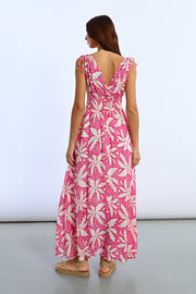 Molly Bracken Cotton Print Maxi Dress