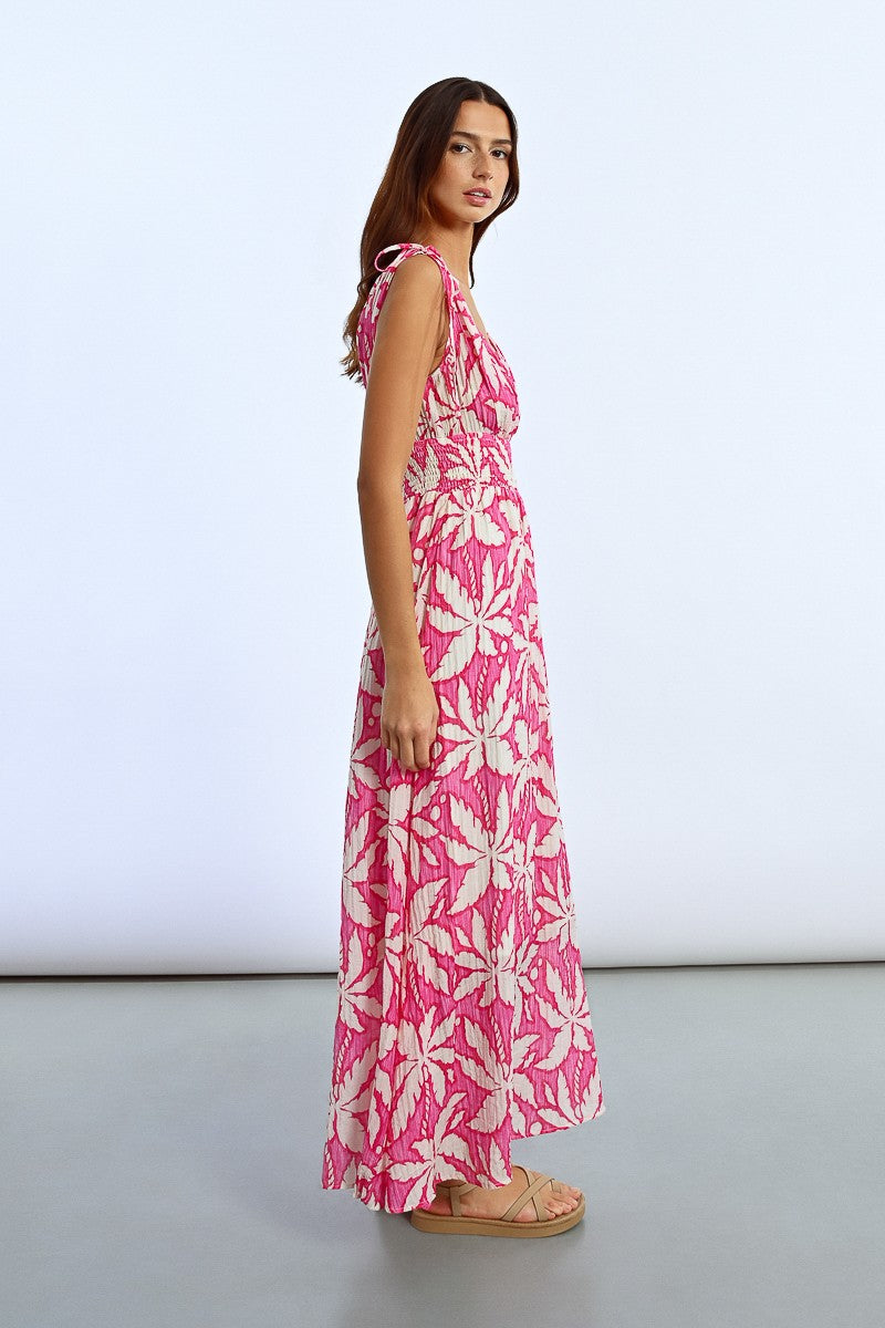 Molly Bracken Cotton Print Maxi Dress