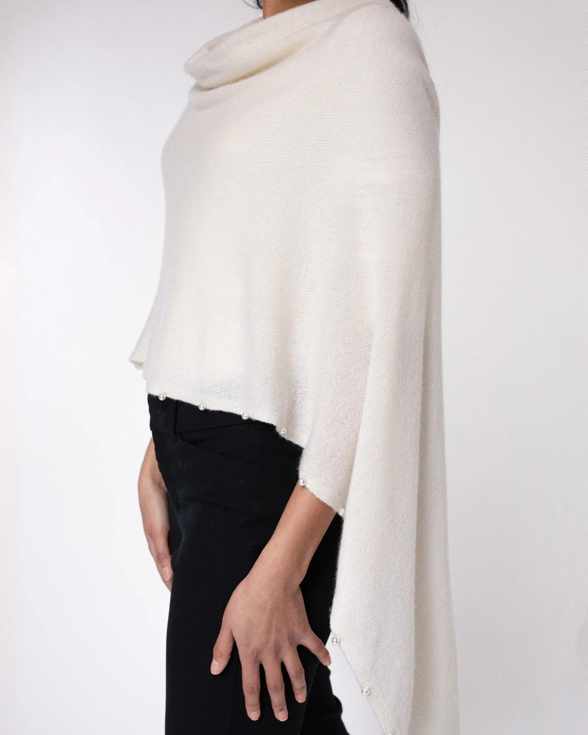 Alashan Cashmere The Pearl Trim Topper - Click to View Colours