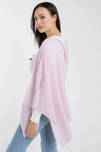 Alashan Cashmere The Pearl Trim Topper in Beach Pink