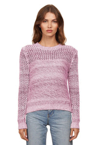 Autumn Cashmere Marled Mesh Sweater