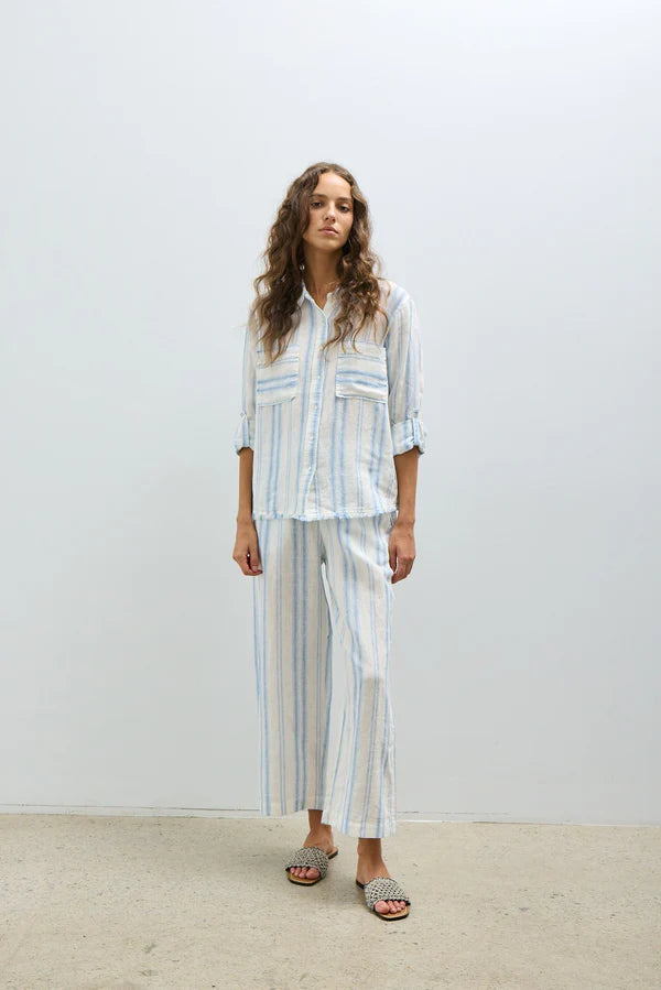 Melissa Nepton Charlie Linen Stripe Pant