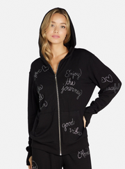 Lauren Moshi Moira Crystal Affirmations Hoodie