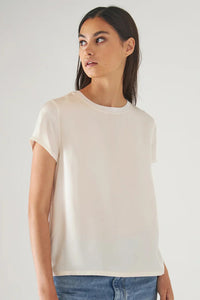 Patrick Assaraf Silk Short Sleeve Tee