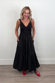 Elan Suki Mixed Media Tank Dress