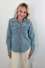 Kerri Rosenthal Western Denim Shirt