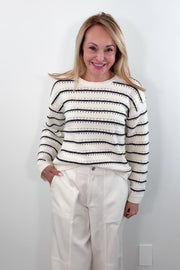 Melissa Nepton Eli Stripe Spring Sweater