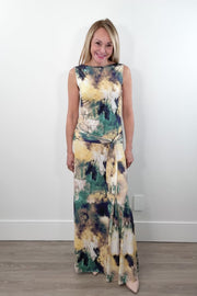 Misa Safira Front Slit Long Dress